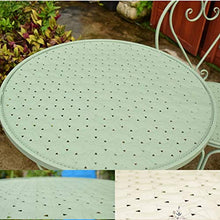CGBF-Set Bistrò Rotondo A 2 Posti da 60 Cm,Mobili da Giardino Patio Resistente alle Intemperie,Blu