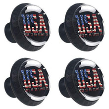 Bandiera americana (3) 4 PCS Pomelli per Porta, Pomolo per Mobile, Pomelli per Mobili con Viti, Maniglia per Armadietto, Pomelli per Porta, Pomelli per Cassetti per Porta, Armadio, Cassetto e Credenza