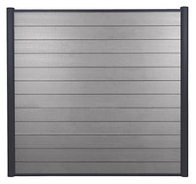 Mendler Frangivento Pannello Privacy Sarthe WPC Alluminio Premium 190cm Grigio