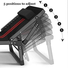 CDFC Pieghevole reclinabile Sole Lettino Giardino Camping Bed Sedia Accompagnatore Bed Letto Sun Regolabile in TextOline