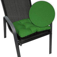 SuperKissen24. Set di 2 Cuscini per Sedie - Cuscino 45x45 cm da Esterno ed Interno Comoda Seduta Impermeabile per Mobili e Arredamento da Giardino, per Pavimento - Verde