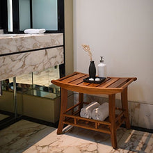 Bagno Panca in legno di teak massiccio 61 x 41 x 46,5 cm