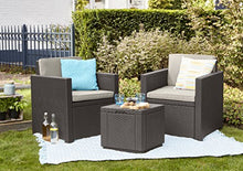 Allibert Cube w/Cushion Sgabello, Cappuccino/Sabbia (Imbottitura in Policotone)