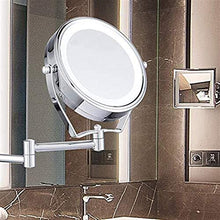Specchio Specchi di vanità da Bagno Trucco a Parete con ingrandimento 7X Illuminato a LED