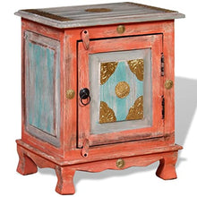 vidaXL Comodino in Legno di Mango Arancione Cassettiera Mobiletto Camera Letto