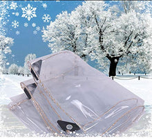 YBDXMM Telone Impermeabile Trasparente, Telone Impermeabile per Esterni Trasparente Resistente, Copertura Impermeabile E Telo per Gazebo da Giardino,3X4m/10X13ft
