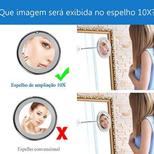 BD.Y Specchi per Trucco Specchio a LED con Specchio cosmetico 10X a Specchio aspirante per Bagno