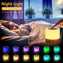 Taipow Luce Notturna Bambini, Mini Lampada da Comodino LED, Dimmerabile Lampada Multicolori con Ricaricabile USB, Telecomando, Controllo Tattile, Funzione Timer, e Colori Cangianti