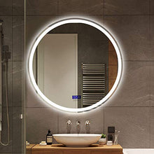 HL LED luce specchio bagno specchio touch sensore impermeabile e anti-appannamento φ70cm, adatto per hotel bar bagno-biancoA-50CM