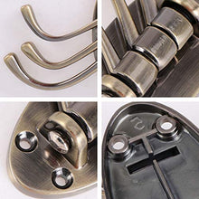 OUNONA Gancio Girevole da Parete con 3 Ganci in Bronzo