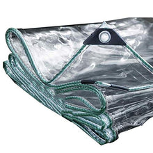 GDMING Telone Occhiellato Impermeabile Trasparente, Pieghevole PVC Baldacchini, A Prova di Strappo E A Prova di Vento (400gsm) per Coperture per Piante Tenda, Personalizzabile