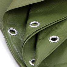 STI Telo PVC Ultra 260gr occhiellato Copertura Impermeabile Esterni Verde 2,5X3m