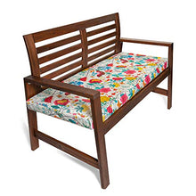 Celina Digby® - Cuscino impermeabile a 2 posti, con imbottitura in schiuma morbida (114 x 47 x 6 cm), motivo floreale