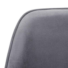 Mendler Sedia Regolabile Sala Pranzo Soggiorno HWC-F82 Velluto Struttura Nera Grigio