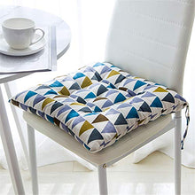LucaSng Cuscino per sedia con nastri, 40 x 40 cm, per sedia da giardino, balcone, terrazza (set da 2, 4 pezzi)