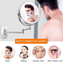 SSYS Specchio per Il Trucco a Parete, specchi per vanità Pieghevole Specchio da Bagno a 360 ° Specchio Girevole e allungabile Specchio di Bellezza,S,X5