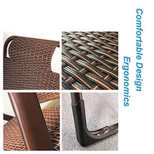 JFFFFWI Sedia Pieghevole Zero Gravity Sedia da Giardino reclinabile in Rattan, Sedia reclinabile con Blocco Zero Gravity Soggiorno Giardino Prato, Sedia a Sdraio da Esterno Oversize Pieghevole