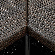 vidaXL Set da Bar da Giardino 4 pz con Cuscini in Polyrattan Marrone