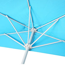 Ombrellone da balcone salvaspazio Parla Plus 145x285x252cm azzurro senza base
