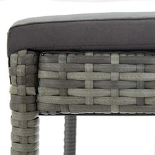 FAMIROSA Sgabelli da Bar con Cuscini 2 pz Grigi in Polyrattan-3436
