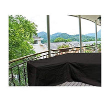 MLXIUXIU Copertura per mobili da esterni, impermeabile, a forma di L, per divano da giardino, a forma di L, 222 x 286 cm, copertura componibile per mobili a forma di V