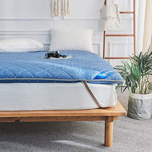 HUOLEO Addensare Materassi, Futon Topper Tatami Antiscivolo Pieghevole Hemming Fascia Elastica per Camera da Letto-B-90X200centimetro