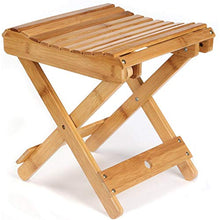 Baalaa, sgabello pieghevole in bambù, per doccia, rasatura e poggiapiedi, completamente assemblato, in legno, per adulti e bambini