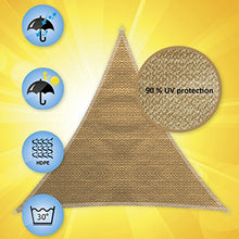 Windhager 10963 Tenda a vela triangolare Patio 3,5m canna colore