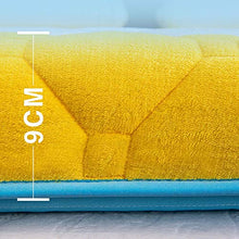 Yamyannie-Home Pieghevole Tatami Tappetino Comodi Molli Piano Materasso futon (Colore : Giallo, Dimensione : 150x190cm)