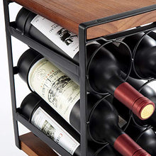 eletecpro - Scaffale da vino in legno rustico indipendente, per 6 bottiglie