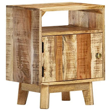 vidaXL Comodino 40x30x50 cm in Legno di Mango Grezzo