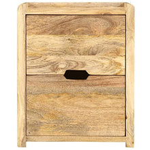 vidaXL Comodino 40x35x50 cm in Legno Massello di Mango