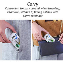 Organizer per pillole, organizer per pillole, portapillole elettronico, per conservare le pillole elettroniche, visibile e trasparente, piccolo da viaggio, organizzatore per vitamine, oli di pesce