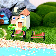 Tianxiangjjeu - Mini panchina modello micro paesaggio decorazione giardino L
