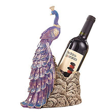 XLBAXLJ Viola Pavone Wine Rack, Creativa Pagina Vino Rack Champagne Decorazioni per Un Veranda Ufficio Soggiorno Camera da Letto