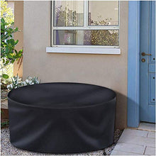 Fodera per mobili da Giardino Rotonda 150x110cm, Copertura per Tavolo Circolare per Patio, Copertura per Tavolo da Pranzo per Patio Esterno 420D Resistente Tessuto Oxford impermeab