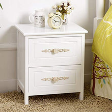 Comodini Casa Camera Accessori Ufficio universitaria effetto legno Accent Mobili in legno Comodino con 2 cassetti Comodino Mobili ed accento End Table del torace Comodino con cassetto
