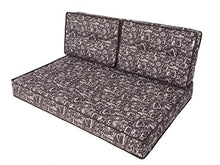 TS - Cuscino per pallet, 120 x 80 x 12 cm, colore: Marrone caffè