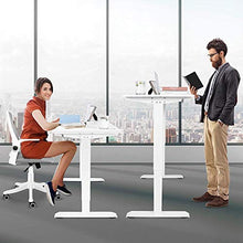 Tavoloergonomico da scrivaniasit-stand, regolabile elettricamente in continuo in altezza con   funzione di memoria delmotore ,tavolo per   computer