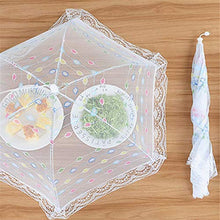 JIUZUI - Copertura per alimenti in rete, pieghevole, per picnic, campeggio, colore: Bianco