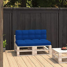 vidaXL Cuscini per Divano Pallet 2 pz Blu Reale