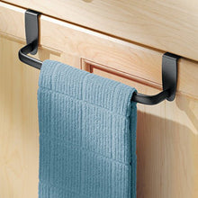 InterDesign Axis Portasciugamani da Armadietti, Metallo, Nero, 25x6.5x6.5 cm