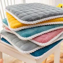 Dieluny, cuscini per sedia da pranzo con cravatte, cuscino quadrato per interni ed esterni, mobili da giardino, traspiranti, antiscivolo, per sedie per alimenti, colore rosa, 30 x 30 cm