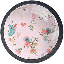 Floreale Pomelli per Porta Set di 4 Pomelli per Mobili Manopole per Cassetti Cucina Armadio Vetro