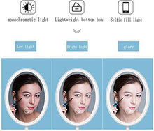 LBWARMB Trucco Specchio con luci Specchio per Il Trucco LED a Doppio Lato LED Portatile Portatile Illuminato specchi Cosmetici Pulsante Touch Pulsante Regolabile per Il comò da Bagno