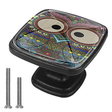 gufo Pomelli per Porta Set di 4 Pomelli per Mobili Manopole per Cassetti Cucina Armadio Vetro