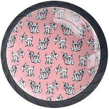 Goats Pomelli per Porta Set di 4 Pomelli per Mobili Manopole per Cassetti Cucina Armadio Vetro