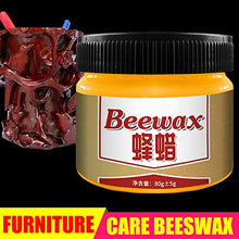 Lanceasy, spezie in legno di cera d'api, soluzione completa per la cura dei mobili, cera d'api, resistente all'umidità 2 spugne curve e 2 spugne.