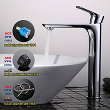 HOMELODY Miscelatore per Lavabo Bagno Alto Elegante Miscelatore Allungato Rubinetto Miscelatore Lavabo Monocomando Cromato per Lavabo
