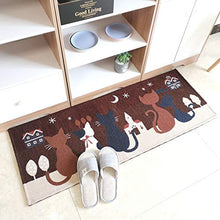 LZYMLG Tappeto da Cucina Antiscivolo Tappetini da Bagno Tappetini in Poliestere Morbidi Tappeti per Camera da Letto Tappeto da Comodino caffè 45 * 180 cm